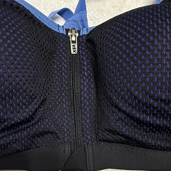 VSX Black and Blue Sports Bra - Picture 2 of 7